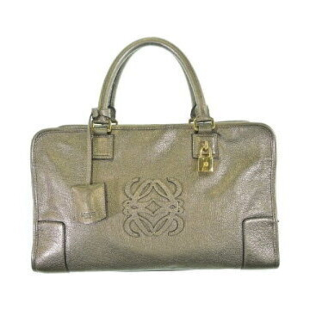LOEWE Amazona Leather Handbag Gold